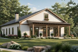Farmhouse Exterior - Front Elevation Plan #21-509