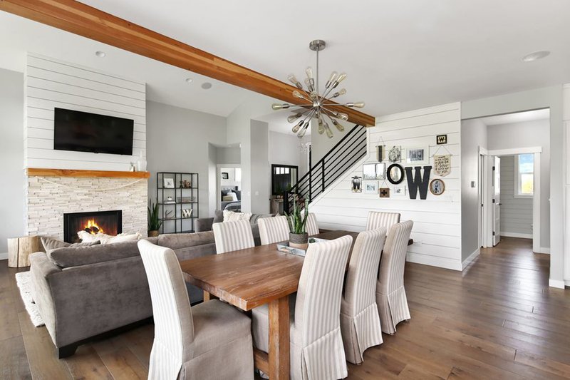 Architectural House Design - Interior - Dining Room 1 for Farmhouse House Plan #1070-10 - 3 bed, 2.5 bath