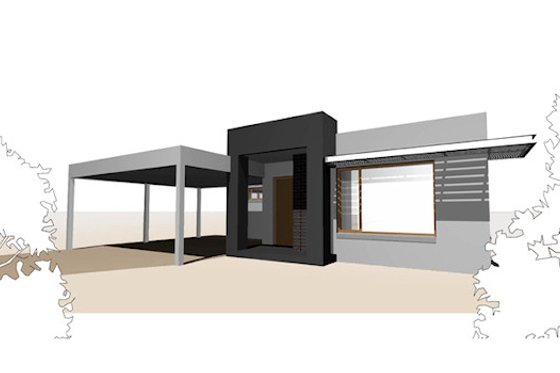 Exterior - Other Elevation for Modern House Plan #496-9 - 4 bed, 2 bath