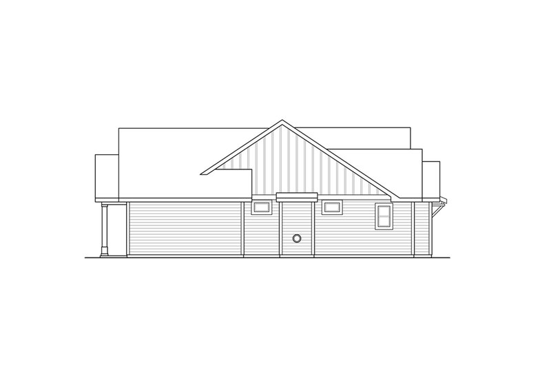 House Plan Design - Exterior - Other Elevation for Ranch House Plan #124-1311 - 3 bed, 3.5 bath