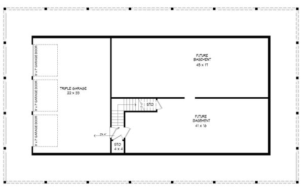 Dream House Plan - Country Floor Plan - Lower Floor Plan #932-175