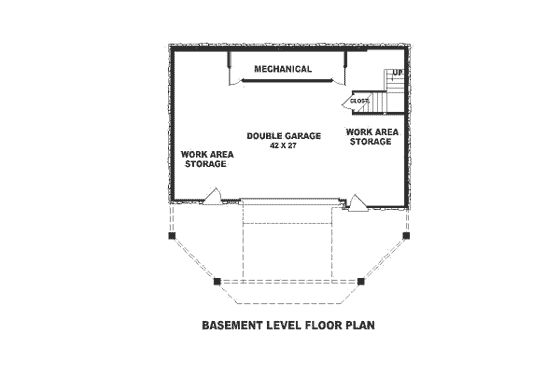 Floor Plan - Lower Floor House Plan #81-170 - 3 bed, 3 bath