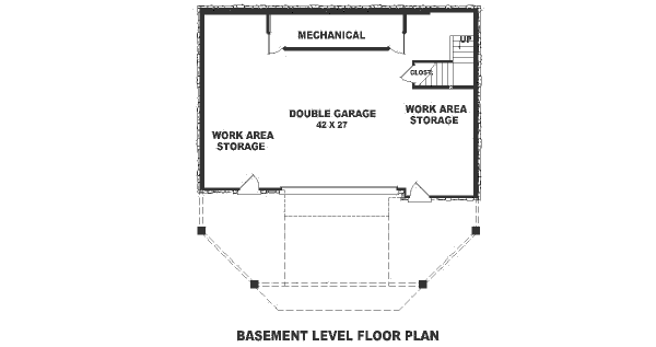 Floor Plan - Lower Floor Plan #81-170