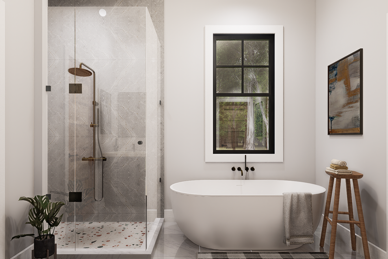 House Blueprint - Interior - Master Bathroom for Farmhouse House Plan #54-678 - 3 bed, 3.5 bath