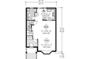 European Style House Plan - 2 Beds 1.5 Baths 1759 Sq/Ft Plan #25-243 