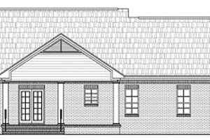 Exterior - Rear Elevation for Southern House Plan #21-209 - 3 bed, 2 bath