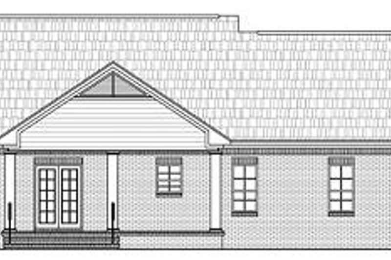 Home Plan - Exterior - Rear Elevation for Southern House Plan #21-209 - 3 bed, 2 bath