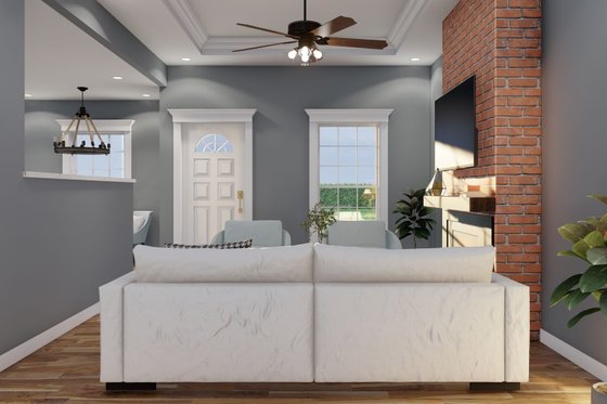 Interior - Family Room 2 for Traditional House Plan #17-2511 - 4 bed, 2 bath