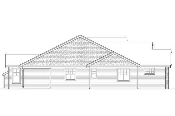 Exterior - Other Elevation for Craftsman House Plan #124-1056 - 3 bed, 3 bath