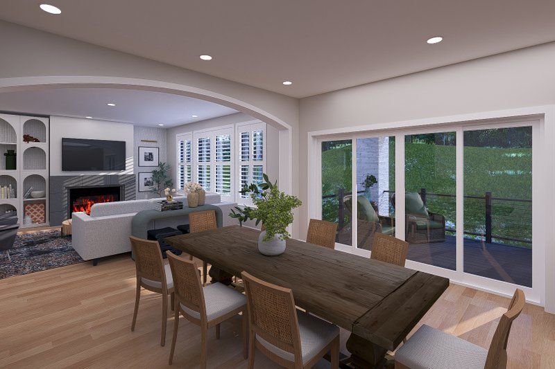House Design - Interior - Dining Room 1 for European House Plan #1060-293 - 5 bed, 3.5 bath
