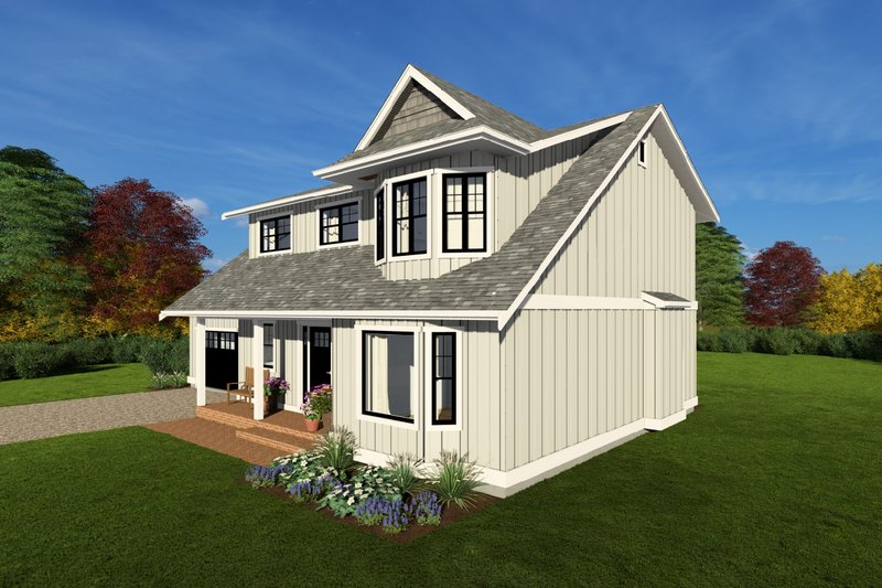 House Blueprint - Exterior - Other Elevation for Colonial House Plan #126-118 - 3 bed, 2.5 bath