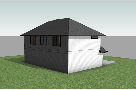 Exterior - Rear Elevation for Farmhouse House Plan #1066-222 - 1 bed, 1 bath