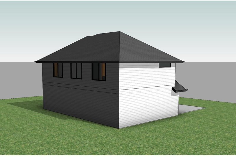Architectural House Design - Exterior - Rear Elevation for Farmhouse House Plan #1066-222 - 1 bed, 1 bath