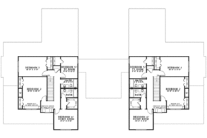 Floor Plan - Upper Floor for Tudor House Plan #17-2158 - 5 bed, 3.5 bath