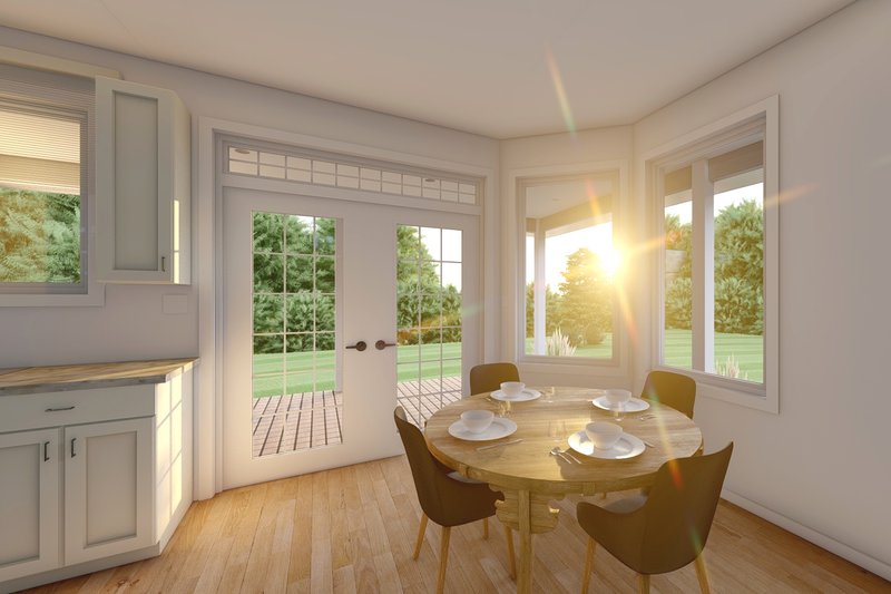 Architectural House Design - Interior - Dining Room for Craftsman House Plan #126-221 - 3 bed, 2 bath