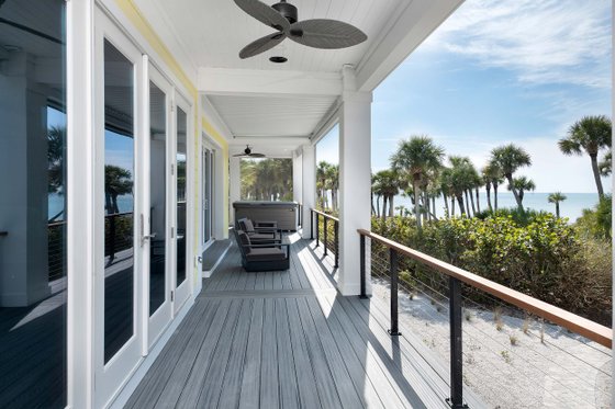 Exterior - Covered Porch for Beach House Plan #938-115 - 3 bed, 3.5 bath