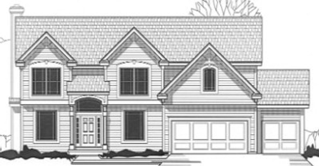 Exterior - Front Elevation 2 for Traditional House Plan #67-862 - 4 bed, 2 bath