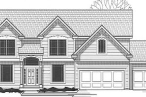 Exterior - Front Elevation for Traditional House Plan #67-862 - 4 bed, 2 bath