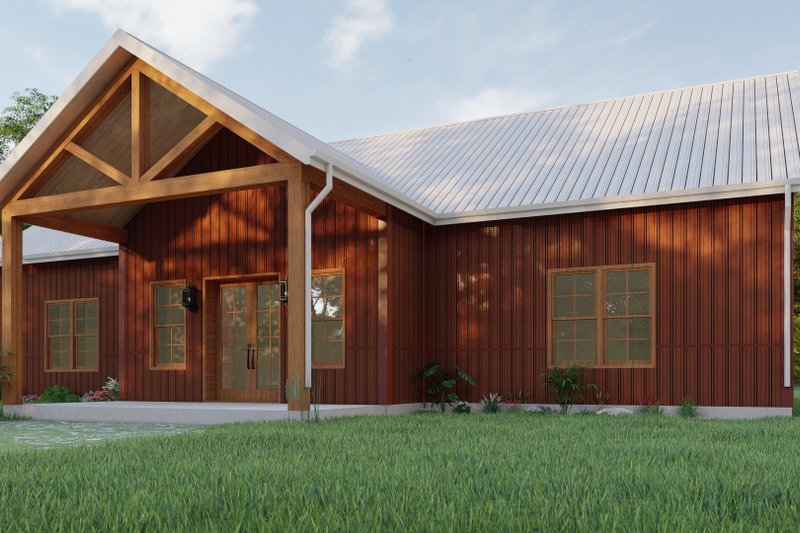 Dream House Plan - Exterior - Other Elevation 3 for Farmhouse House Plan #1092-14 - 3 bed, 2 bath