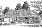 Traditional Style House Plan - 3 Beds 2 Baths 1657 Sq/Ft Plan #70-165 