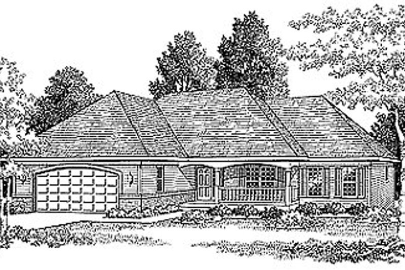Dream House Plan - Traditional Exterior - Front Elevation Plan #70-165