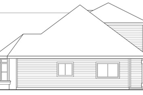 Exterior - Other Elevation 1 for Mediterranean House Plan #124-449 - 3 bed, 2.5 bath