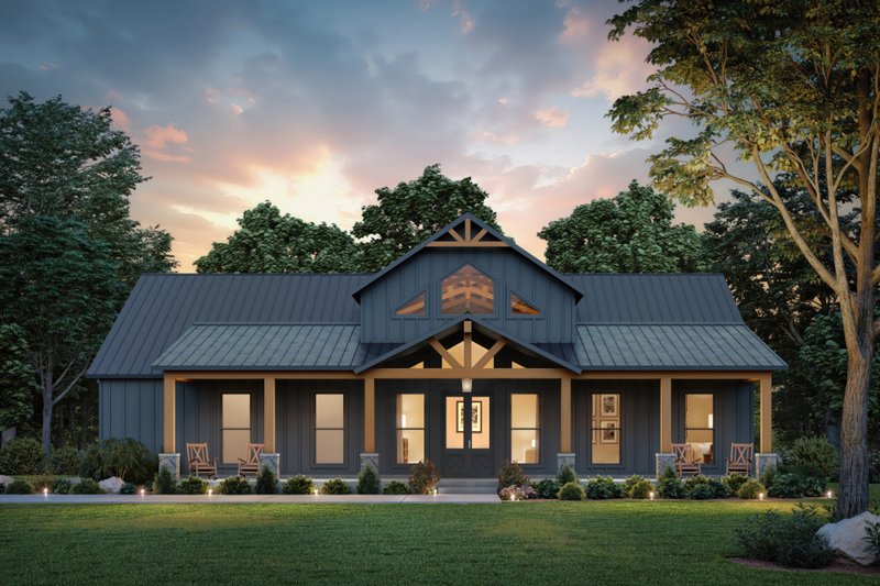 Farmhouse Style House Plan - 4 Beds 3 Baths 2367 Sq/Ft Plan #1074-119