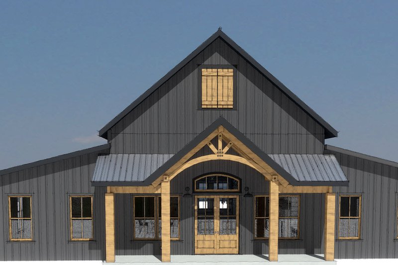 Architectural House Design - Exterior - Other Elevation 1 for Barndominium House Plan #44-261 - 3 bed, 2 bath