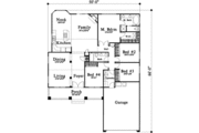 Mediterranean Style House Plan - 4 Beds 2 Baths 1934 Sq/Ft Plan #78-139 