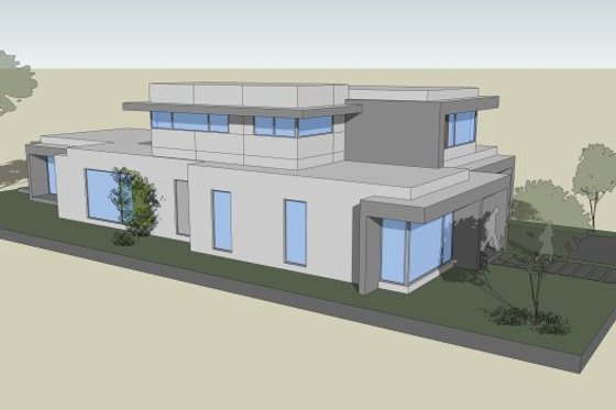 Exterior - Other Elevation 5 for Modern House Plan #496-26 - 3 bed, 2.5 bath