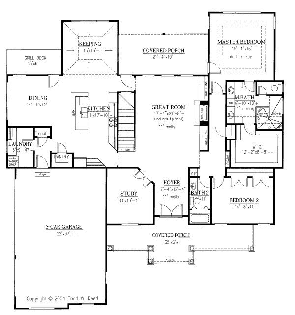 Dream House Plan - European Floor Plan - Main Floor Plan #437-41