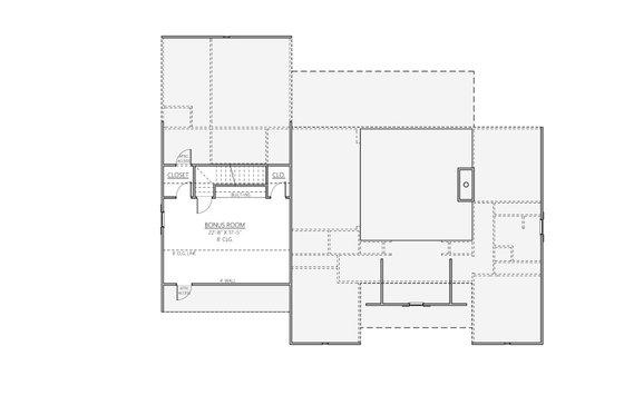 Floor Plan - Upper Floor for Farmhouse House Plan #1094-12 - 3 bed, 2 bath