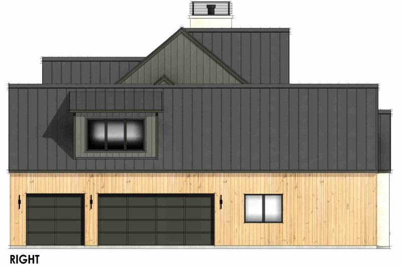House Design - Exterior - Other Elevation 1 for Modern House Plan #1096-161 - 4 bed, 4.5 bath