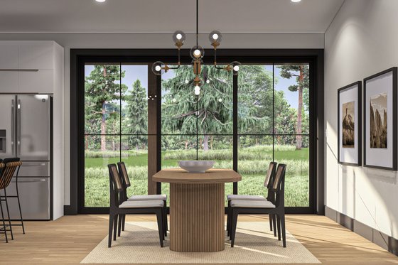 Interior - Dining Room for Modern House Plan #455-470 - 3 bed, 2.5 bath