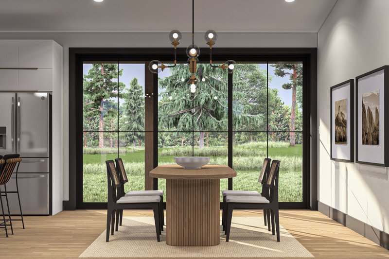 House Blueprint - Interior - Dining Room for Modern House Plan #455-470 - 3 bed, 2.5 bath