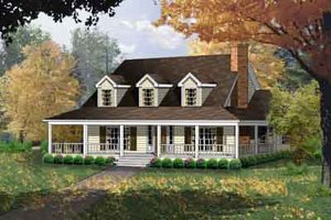 Exterior - Other Elevation for Farmhouse House Plan #40-328 - 4 bed, 3 bath