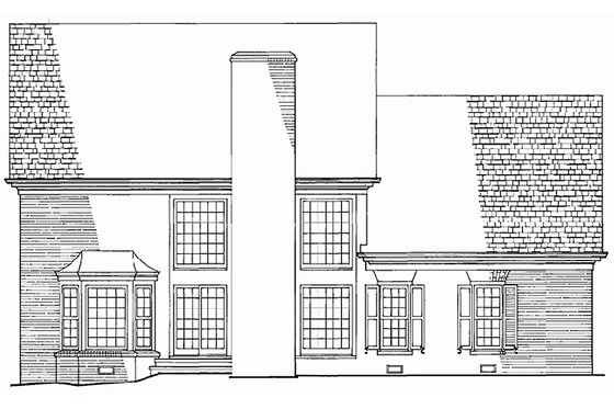 Rear view - 2800 square foot Colonial home