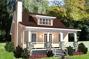 Bungalow Exterior - Front Elevation Plan #79-206