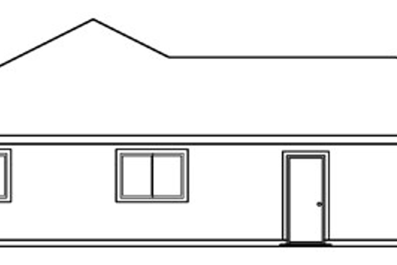 Home Plan - Exterior - Other Elevation for Ranch House Plan #124-373 - 3 bed, 2 bath