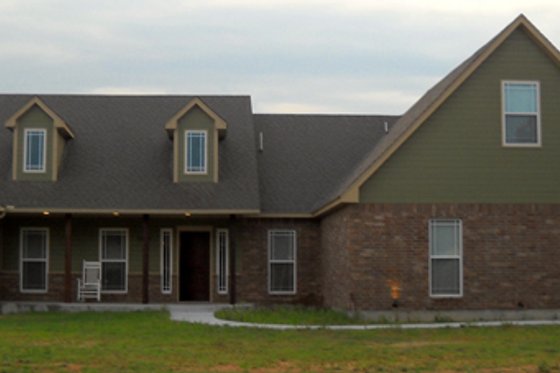 Exterior - Front Elevation 3 for Southern House Plan #21-218 - 3 bed, 2.5 bath