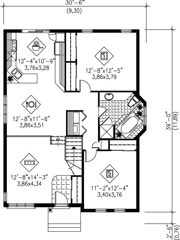 Home Plan - Ranch Floor Plan - Main Floor Plan #25-1135