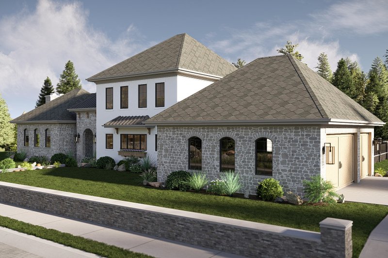 House Blueprint - Exterior - Other Elevation 4 for Cottage House Plan #455-746 - 4 bed, 2.5 bath