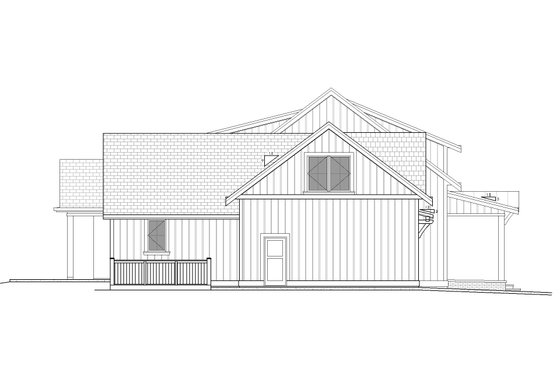 Exterior - Other Elevation 1 for Farmhouse House Plan #1086-9 - 4 bed, 2.5 bath