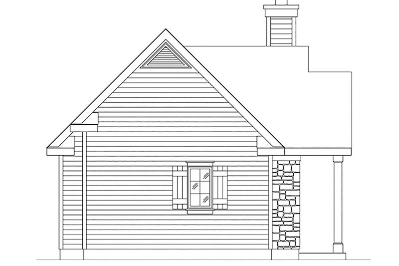 Dream House Plan - Exterior - Other Elevation 1 for Cottage House Plan #22-594 - 1 bed, 1 bath
