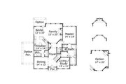 Colonial Style House Plan - 4 Beds 3.5 Baths 3674 Sq/Ft Plan #411-509 