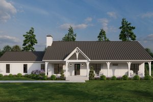 House Blueprint - Farmhouse Exterior - Front Elevation Plan #923-384