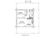 Log Style House Plan - 1 Beds 1 Baths 689 Sq/Ft Plan #117-505 