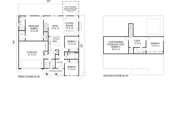 Country Floor Plan - Main Floor Plan #1053-82