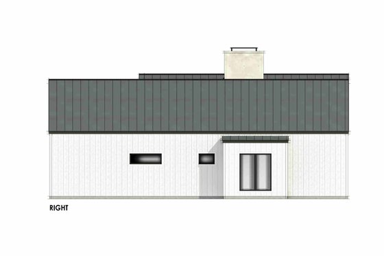 Exterior - Other Elevation 1 for Modern House Plan #1096-95 - 3 bed, 2 bath
