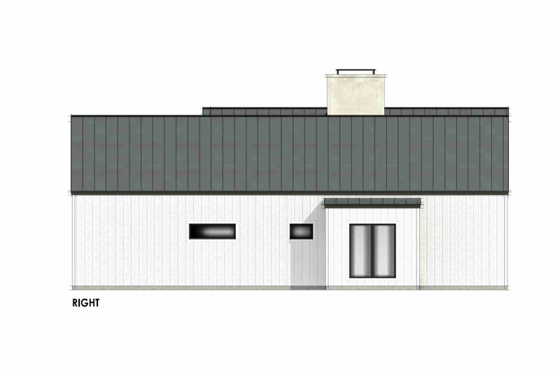 Architectural House Design - Exterior - Other Elevation 1 for Modern House Plan #1096-95 - 3 bed, 2 bath